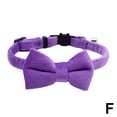 thumbnail image 6 of Adjustable Suede Bow Collar with Bell for Small Dogs and Cats, Soft and Wear-Resistant, 6 of 9