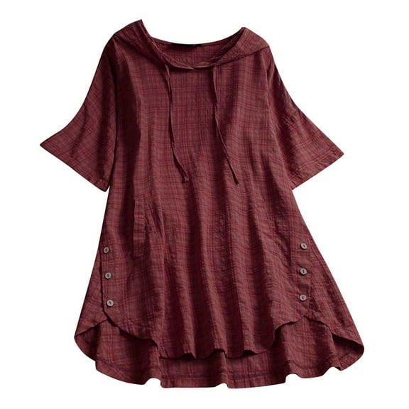 Summer Tops for Women Dry Tech Shirts Women Fit T Shirts Pack Shirt Tee Womens Long Sleeve Cold Gear Long Sleeve Heat Tee Shirt T for Sports Womens Foil Top Fl Wine 2XL