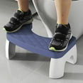 thumbnail image 5 of Toilet Stool Squatting Step Stool Bathroom Potty Aid | Non-Slip Foot Rest | Foldable Stackable Design | Fits All Toilets | PP Material | 1 Piece | 16.5x9.8x6.7in, 5 of 7