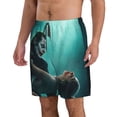 thumbnail image 2 of Joker Folie a Deux 2024 Men's Beach Shorts Swim Trunks Casual Quick Dry Board Shorts Swimwear with Mesh Lined and Pockets, 2 of 8