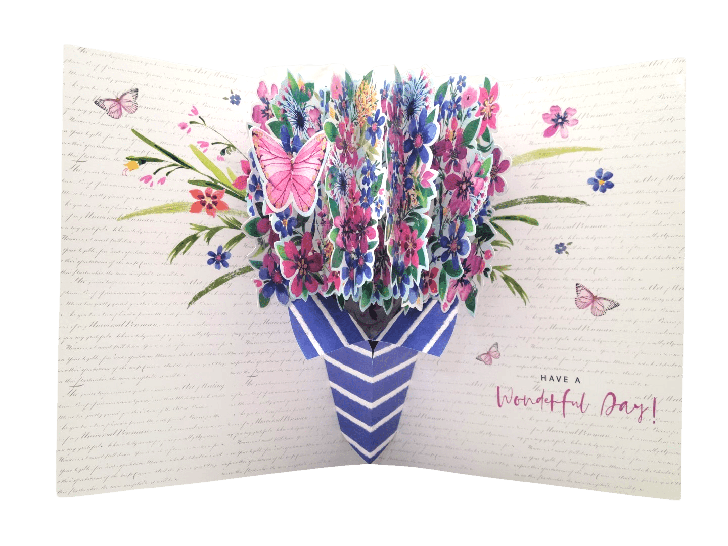 Second Nature WOW003 3D Birthday Pop Up Greeting Card - "Have a Wonderful Day" | Stunning 3D Celebration Card | Unique Keepsake with Envelope Included
