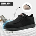 thumbnail image 4 of LARNMERN Widen Steel Toe Shoes Loafers Women Non-slip Safety Shoe Comfortable Breathable Walking Sneakers Shoes, 4 of 8