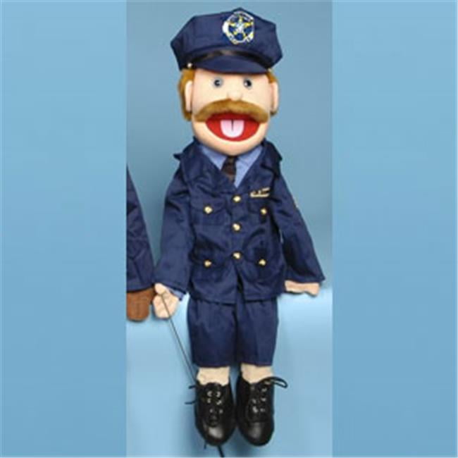 Full Body Puppet POLICEMAN Officer Cop 28" with hand control stick ventriloquism 