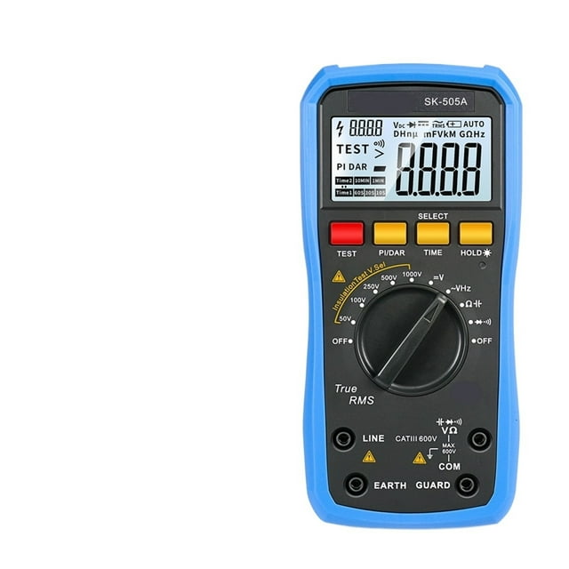 Testeur de Résistance d'Isolation 2en1 - Mégohmmètre 1000V, Voltmètre, Résistance de Tension AC/DC, Facile à Utiliser