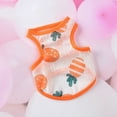 thumbnail image 1 of Cartoon Cute Printed Bulldog  Chihuahua For Small And Medium Dogs Breathable Pet Clothing Sunscreen Vest Cat Costume Dog T-shirt Dog Vest XS G, 1 of 8