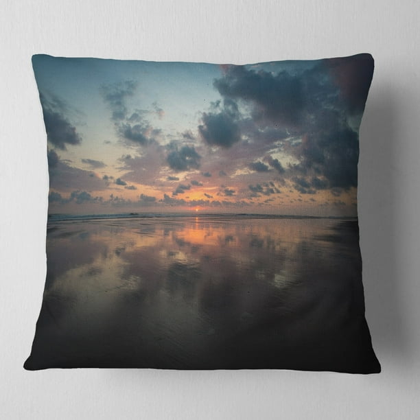 Design Art Designart Matapalo In Costa Rica Beach Sunset Seascape Throw Pillow Walmart Com Walmart Com