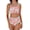Pink, variant on LIORA Women’s Bikini Sets Ruffle Flounce Bandeau High Waisted Bikinis for Women with Back Criss Cross Bathing Suits for Women