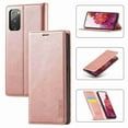 thumbnail image 2 of Galaxy S20 FE (2020) Case, Dteck Shockproof Wallet Flip Folio Wallet Case with Kickstand Card Slots Magnetic Closure, Rosegold, 2 of 8