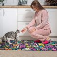thumbnail image 3 of Pioneer Flower Floral Print Pattern Kitchen Rugs Sets Of 2,Anti Fatigue Kitchen Mat Rugs Non Slip Washable,Decorative Kitchen Floor Mats for Kitchen,Sink,Laundry,17"x30"+17"x47", 3 of 7
