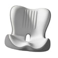 thumbnail image 2 of Cojín ergonómico para asiento, almohadilla para el coxis, respaldo cómodo y práctico para silla oficina, cojín apoyo para asientos coche y Gris, 2 of 8