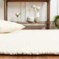 thumbnail image 4 of SAFAVIEH Abstract Virginia Solid Area Rug, Ivory, 6' x 6' Round, 4 of 10