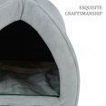 thumbnail image 2 of SUSSEXHOME Pets 16.6 x 16.5 x 16.5 Inches Washable Pet Tent Bed - Cozy Covered Medium Cat Bed and Dog Igloo Bed - Dog Cave Bed and Cat House for Indoor Cats - GRAY, 2 of 8