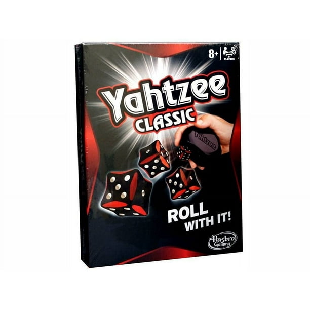 Juego de mesa Hasbro Gaming Yahtzee con 5 dados y tarjetas de puntuación