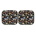 thumbnail image 7 of Daiia Mushrooms and Autumn Leaves 2PCS Car Windshield Sun Shade, Foldable Sun Shield for Car Front Window, Auto Sun Blocker Visor Protector Universal for Truck SUV Pickup-Large, 7 of 7