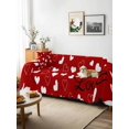 thumbnail image 3 of Valentine's Day Couch Cover Sofa Covers 3 Cushion Sectional Couch, Valentines Red Love Heats Romantic Washable Sofa Covers Slipcover Sectional Sofa Cover, Furniture Protector 71"x150", 3 of 9