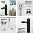 thumbnail image 4 of VIGO Nova Button Operated Single-Hole Bathroom Faucet in Matte Black, 4 of 14