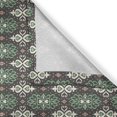 thumbnail image 3 of Ambesonne Modern Boho Kitchen Curtains, Floral Heart Design, 55"x39", Dark Sepia Green Eggshell, 3 of 3
