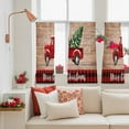 thumbnail image 4 of Red Truck Christmas Sheer Curtains 45 Inches Long, Xmas Tree Snowflake Vintage Light Filtering Window Curtains for Living Room/Bedroom, Rod Pocket Voile Sheer Curtain Drapes, 52"W x 45"L, 2 Panels, 4 of 9