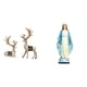 thumbnail image 1 of Elegantes Adornos De Estatua De Reno Y Virgen María, Elegantes Figuras De Ciervo Con Escultura De Dama Religiosa Para Decoración Del Hogar Y La Oficina., 1 of 8
