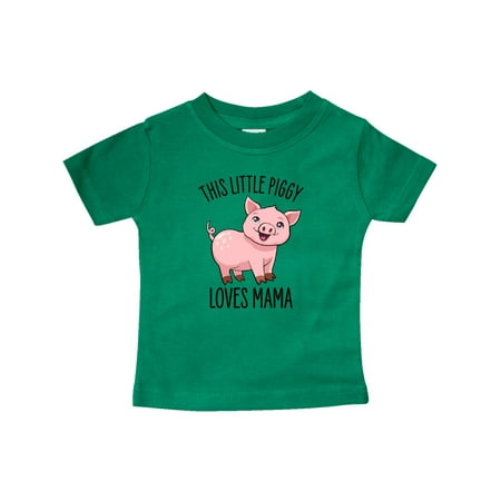 

Inktastic This Little Piggy Loves Mama- cute Gift Baby Boy or Baby Girl T-Shirt