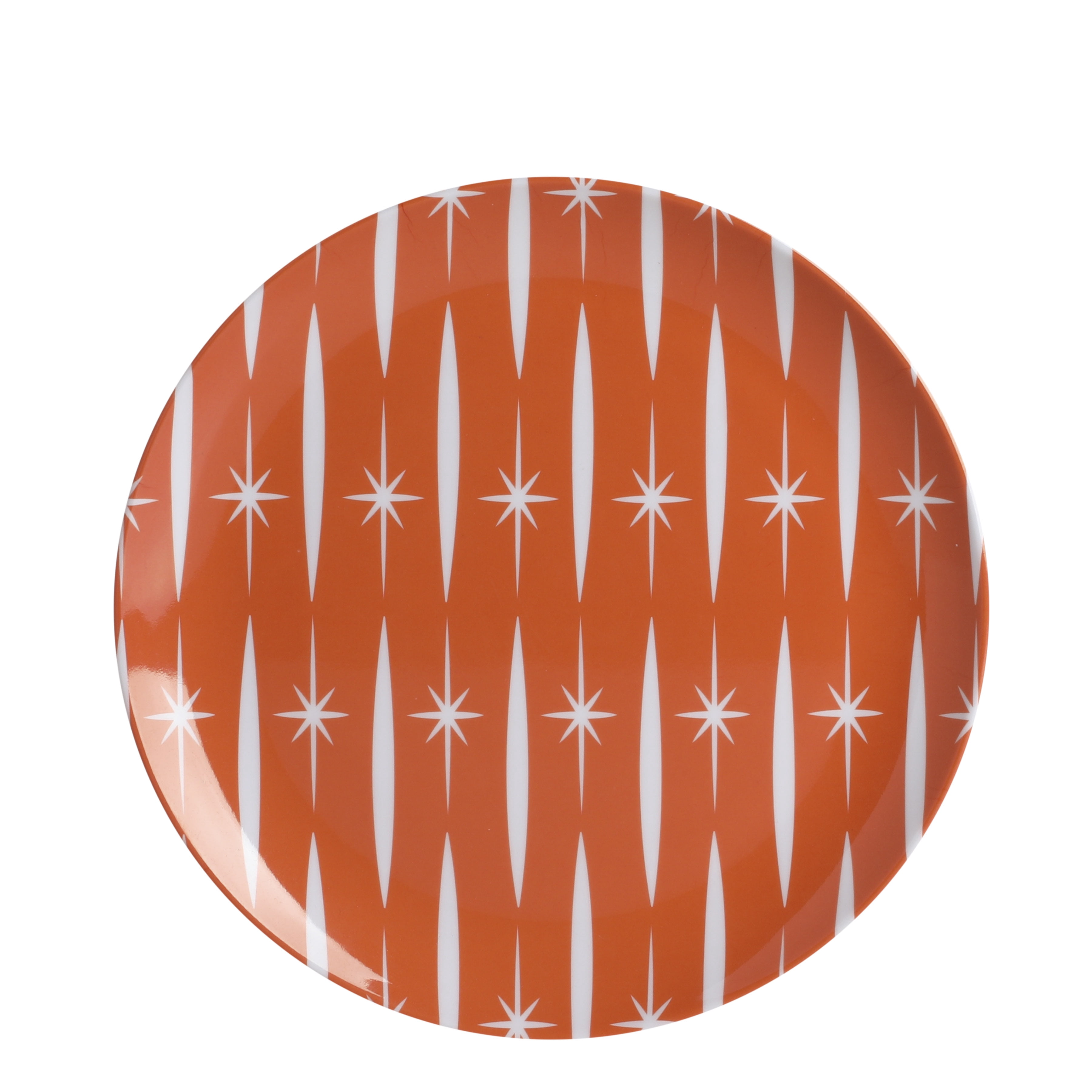 Wanda June Home Retro Renegade Orange 12-Piece Melamine Dinnerware Set by Miranda Lambert