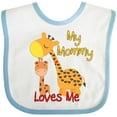 thumbnail image 3 of Inktastic My Mommy Loves Me Giraffe Boys or Girls Baby Bib, 3 of 4