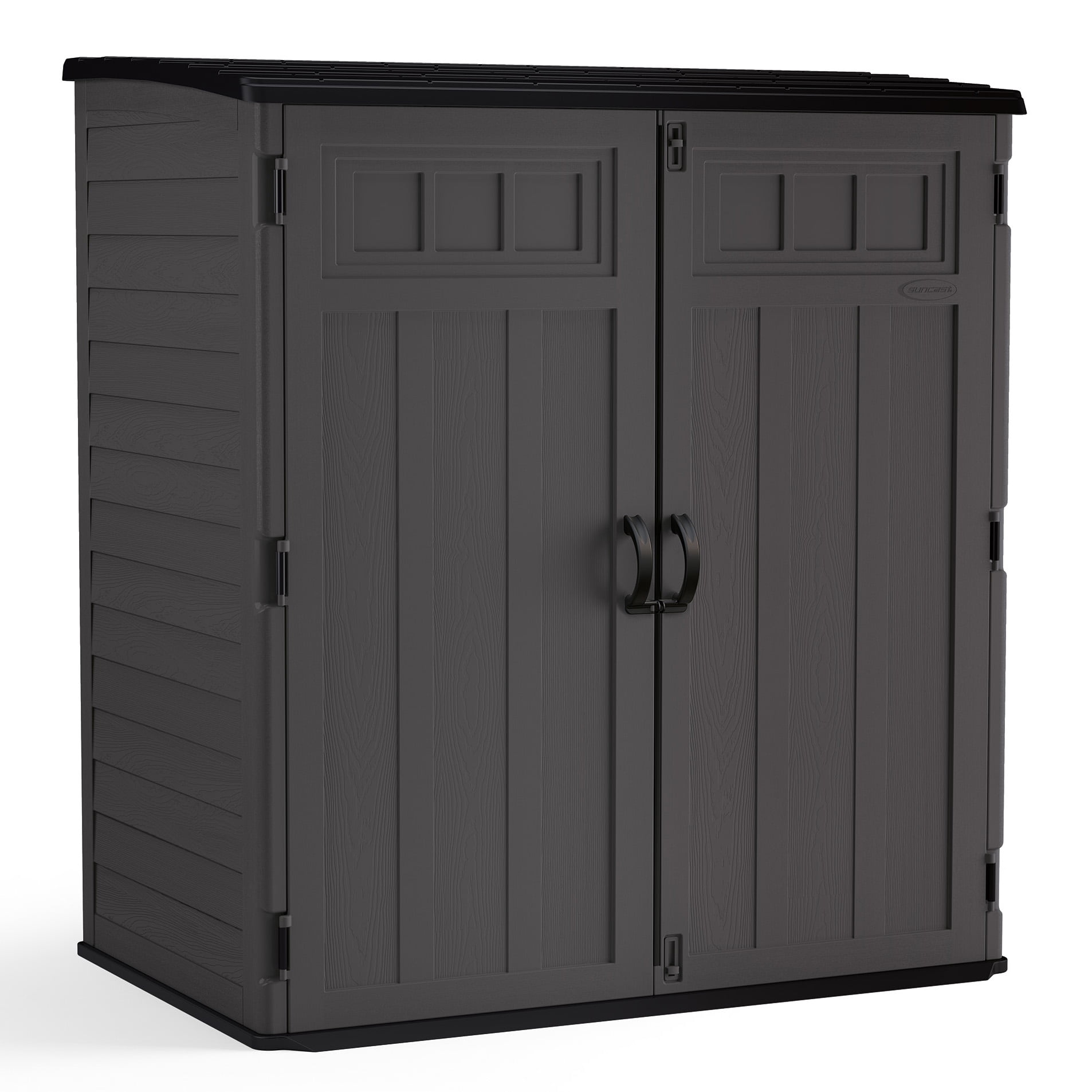 Suncast 106 cu. ft. Extra Large Vertical Outdoor Resin Storage Shed ...