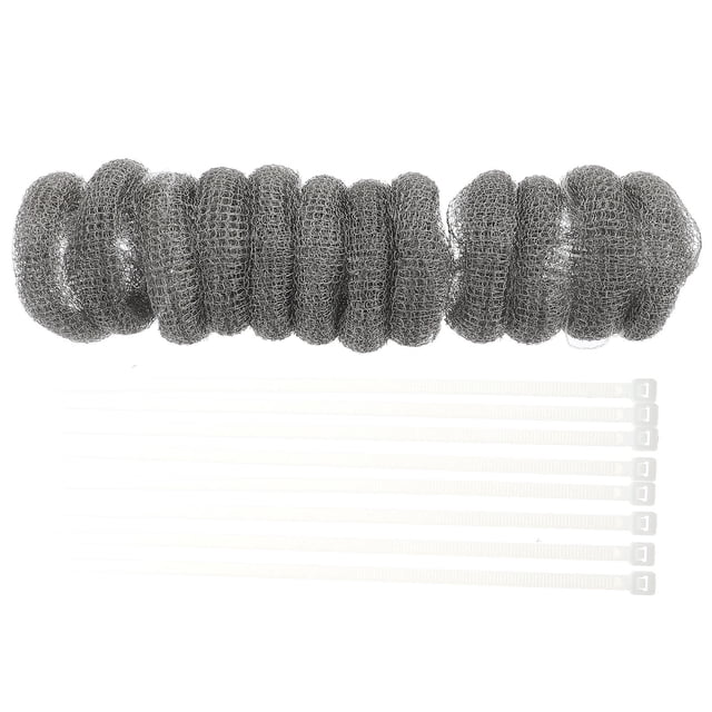 RUNROTOO 12Sets Lint Catcher for Washing Machine Stainless Steel Filter with Cable Ties for Home Use
