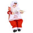 thumbnail image 1 of 2021 Navidad Año Nuevo Papá Noel sentado Navidad Muñeca grande Tela Niños Juguetes Regalo Decoraciones navideñas Para el hogar Adorno de mesa, 1 of 5