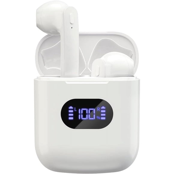Auriculares inalámbricos CXK Bluetooth 5.3 36H Playtime con estuche de carga