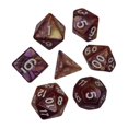 thumbnail image 4 of 7x Polyhedral Dices Smooth D4-D20 for Math Teaching Bar Table Board Games Violet Aureate, 4 of 4