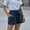 Dark blue, variant on MRULIC shorts for women Womens Plus Size Comfy Drawstring Casual Elastic Waist Pocket Loose Shorts Pants Dark blue + L