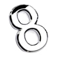 thumbnail image 4 of kurtrusly 1pc 3D Numeral Door Plaque House Drawer Sign Plating Gate Digits 0 to 9 Plastic Number Hotel Home Sticker Address Door Label Number 8 1Set, 4 of 6