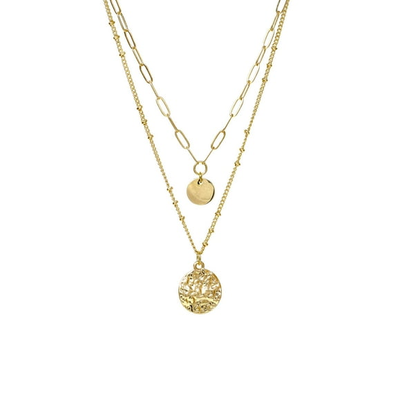 Double Layered Charm Necklace