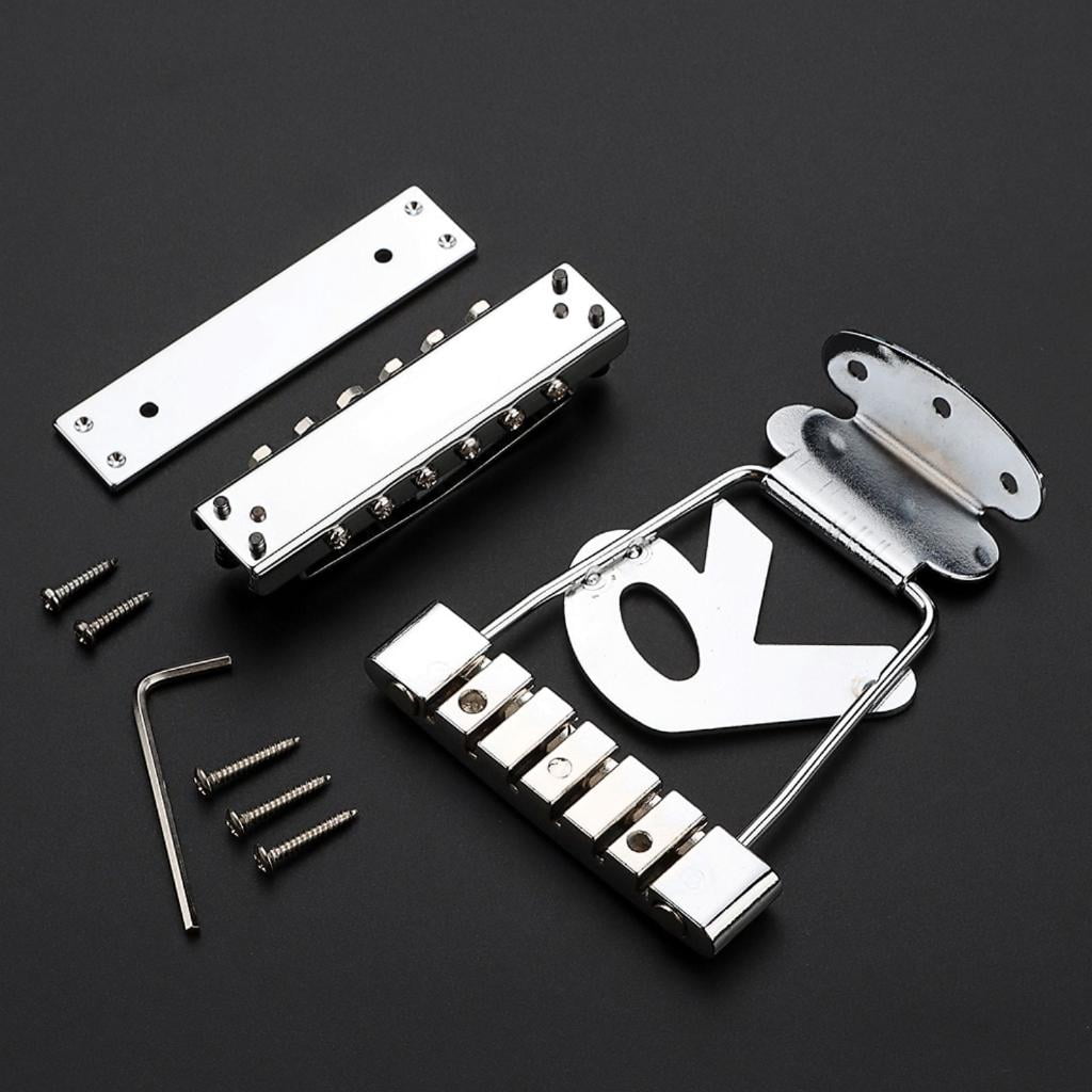 CEORPER 6 String Electric Guitar Tailpiece Bridge Cover And Base Plate Guitar Part