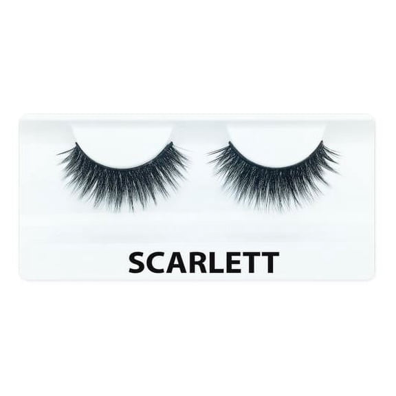 Scarlett , J Lash Faux Mink Lashes, hair scalp beauty - Pack of 2 w/ Sleek 3-in-1 Comb/Brush