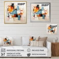 thumbnail image 4 of Designart "Colorful Mid Century modern Fusion V" Mid-century Canvas Wall Art, 4 of 5