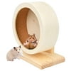 "N/A" Wooden Hamster Exercise Wheel, Silent Wooden Small Pets Exercise Wheel Silent Hamster Running Wheel for Hamsters Gerbil Mice Guinea Pigs and Other Small Pets