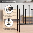 thumbnail image 4 of Free Standing Shoe Racks - Black Metal Boot Rack, Shoe Organizer for Dorm Room, Closet, Entryway, Bedroom, Patio Outdoor, Hallway, Black Shoe Rack Organizer, Shoe Storage Fit for 6 Pairs, 4 of 4