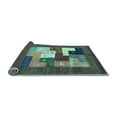 thumbnail image 2 of Ahgly Company Indoor Square Abstract Light Blue Contemporary Area Rugs, 6' Square, 2 of 4