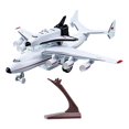 thumbnail image 2 of Avión de juguete con base y adornos, modelo de avión de transporte para niños. líneas rojas, 2 of 9