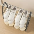 thumbnail image 5 of Tunhigl 4-Tier Shoe Rack for Closet, Sturdy Shoe Organizer, 8 Pairs of Shoes, Assembled Length Room Storage Dormitory Shoe Shelf Storage Rack, 5 of 6