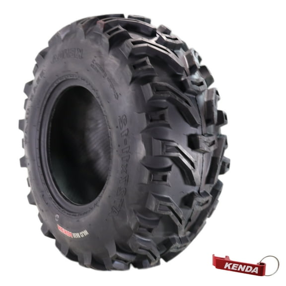 Kenda Bear Claw 27x11-12 Rear Off-Road Tire for All-Terrain (ATV), Utility Task (UTV), & Side-by Side (SXS) Vehicles 27/11-12 w/ Keychain