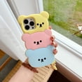 thumbnail image 2 of BINUFF Cute Candy Stack Bear Phone Case 3D Silicone for iPhone 11/12/13/14/15 Pro Max, 2 of 6