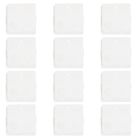 OFFIGAM 10Pcs Pressure Resistant Plastic Socket Box White Recessed Wall Enclosure