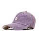 thumbnail image 1 of Gorra de béisbol con logotipo bordado de pana de algodón con textura retro, 1 of 2