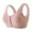 Pink, variant on Wireless Front Closure Bra for Women, Comfort Full Coverage Easy Close Button Bras for Seniors Large Size Front Buckle Corset(Pink,F)