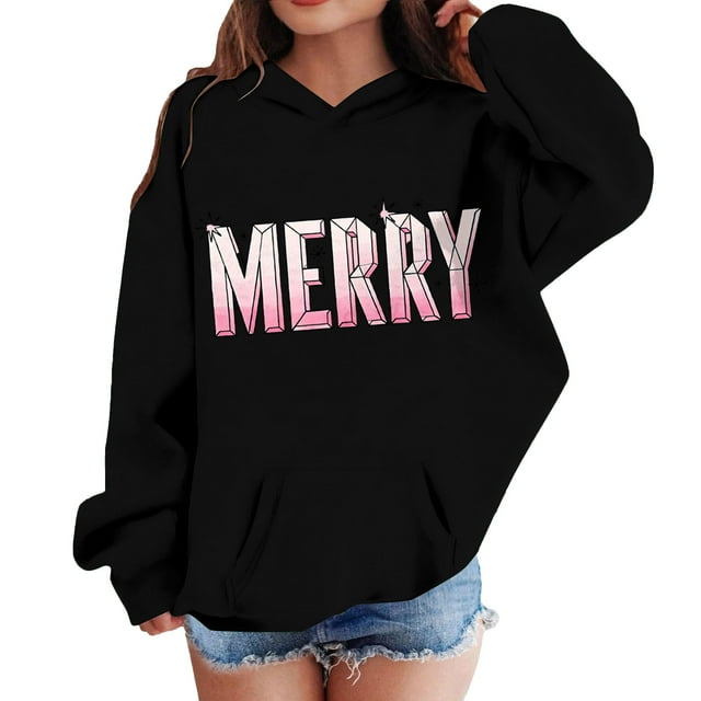 Sudadera con capucha para niñas y niños, sudadera de manga larga con cuello redondo y estampado de moda, jersey con bolsillo, sudadera de poliéster para niñas