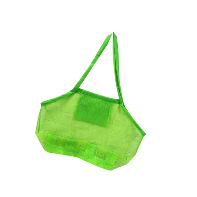 Wweixi Large Mesh Tote Bag for Beach and Swimming Pool Convenient Sand-Away Bag Green Extra Large 1Set