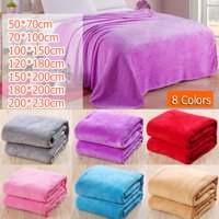 Skin-friendly Super Soft Flannel Fleece Blanket Machine Washable Plush Warm Blanket Summer Quilt